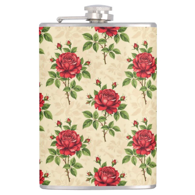 Red rose vintage pattern fickplunta (Framsidan)