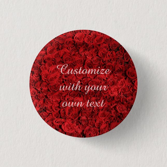 Red Roses Custom Text Knapp (Framsida)