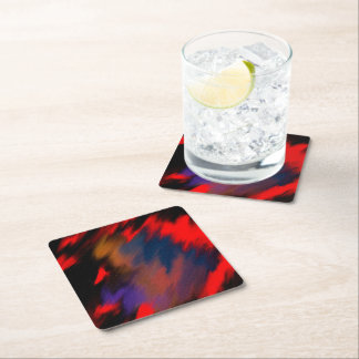 Red roses of our vibrant continent underlägg papper kvadrat