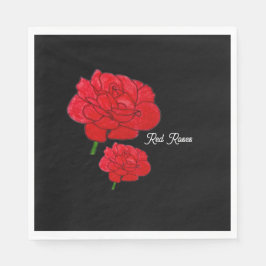Red Roses Pappersservett