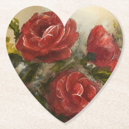 Red Roses  Underlägg Papper