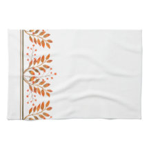 Red Rowan Berries & Guld Löv