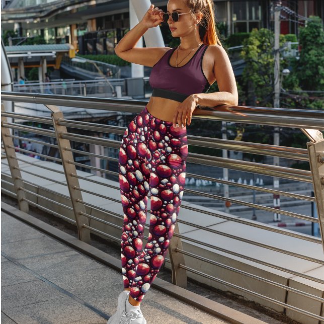 Red Rubies Silver och Diamond Gems Leggings (Skapare uppladdad)