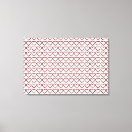 Red Ruby Gemstone Heart Canvastryck