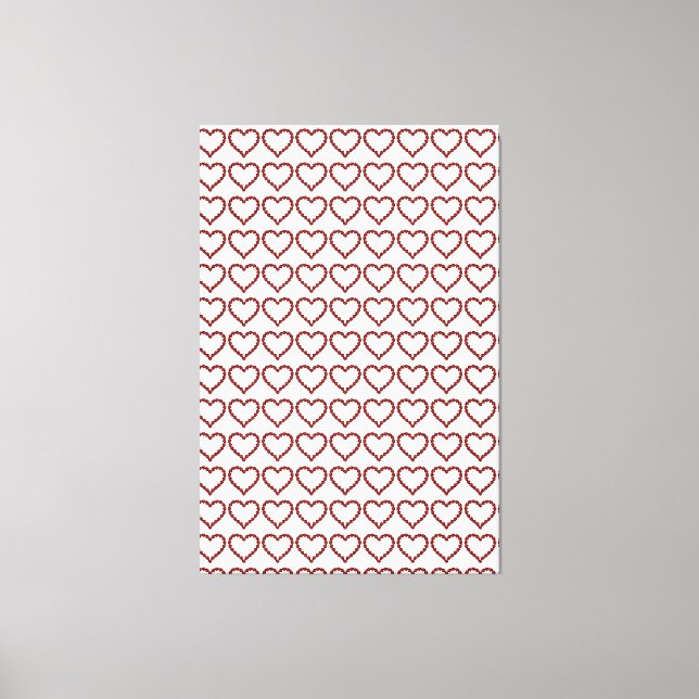 Red Ruby Gemstone Heart Canvastryck (Framsida)