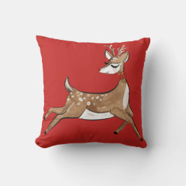 Red Rudolph Red Nose jul Dekorativ kudde