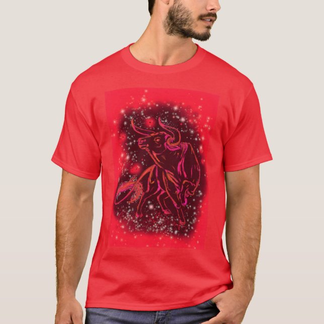 Red Running Bull T-Shirt (Framsida)