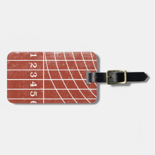 Red Runtrack Track-avtryckt Anpassningsbar Luggage Bagagebricka