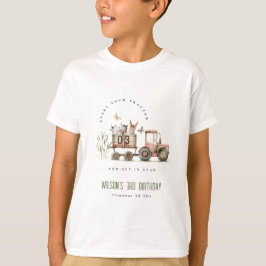 Red Rust Boskap Tractor Barns födelsedag T Shirt
