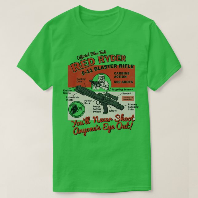Red Ryder Blaster T Shirt (Design framsida)