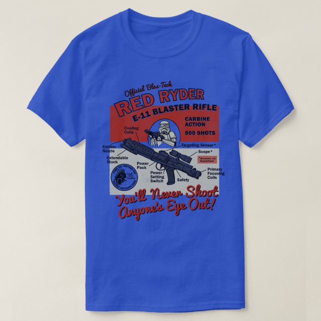 Red Ryder Blaster T Shirt (Design framsida)