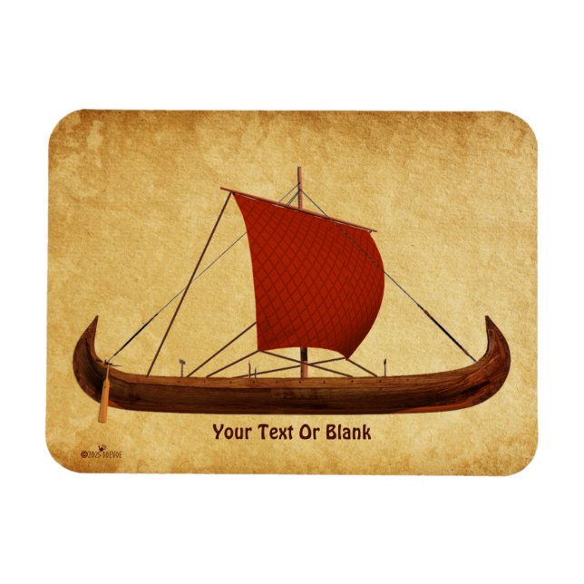 Red Sail Viking Frakt II Magnet (Horisontell)