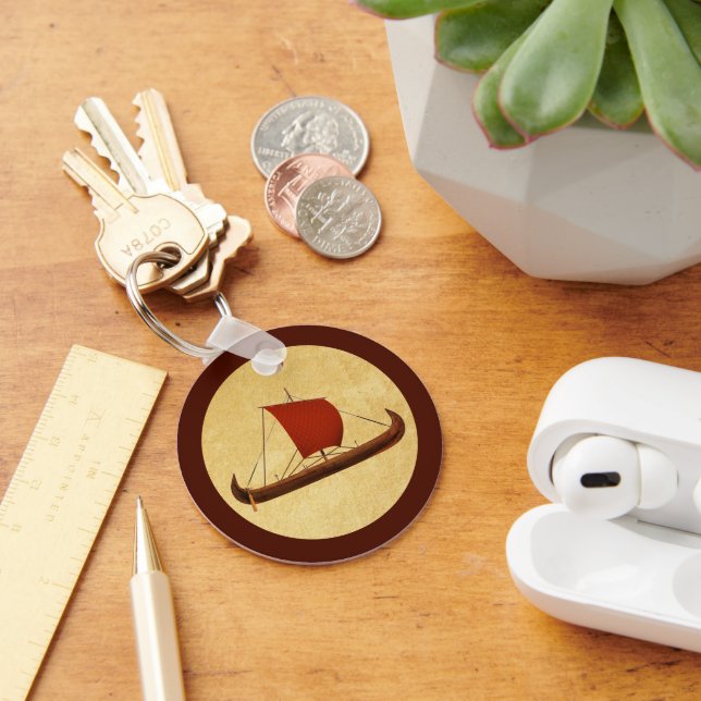 Red Sail Viking Frakt II Nyckelring (Skrivbord)