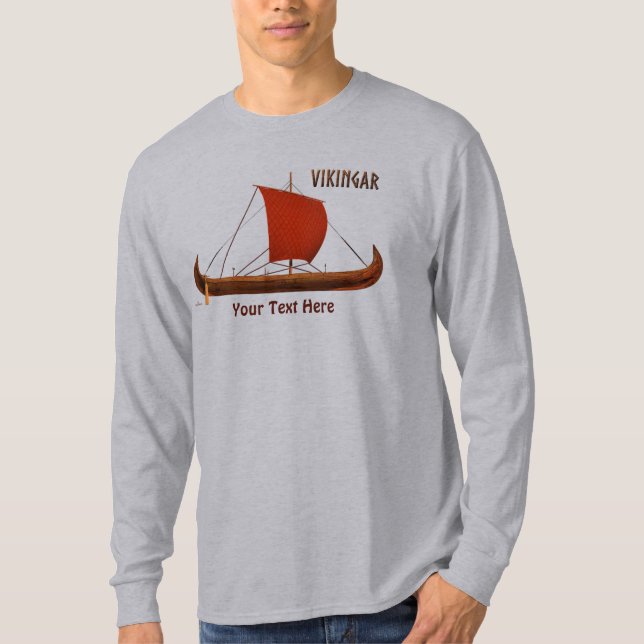 Red Sail Viking Frakt II T Shirt (Framsida)