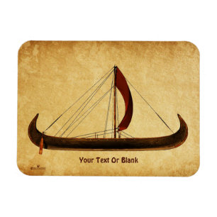 Red Sail Viking Frakt Magnet