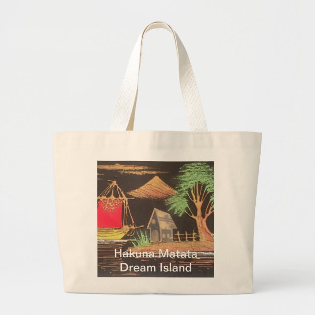 Red Sailboat Ligcape Oljemålning Art Skriv ut Jumbo Tygkasse (Framsidan)