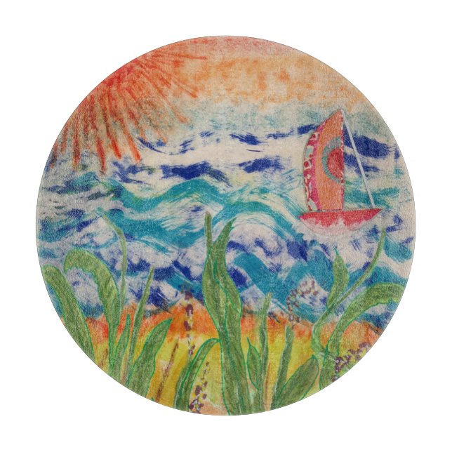 Red Sailboat Red Sun  (Framsidan)