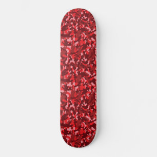 Red Salmon Camouflage Mini Skateboard Bräda 18,5 Cm