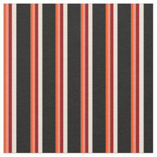 Red, Salmon, Mörk Red, Bisque och Black Färgad Tyg