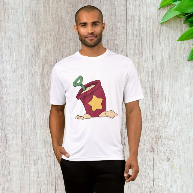 Red Sand Bucket med Star och Shovel T Shirt (Skapare uppladdad)