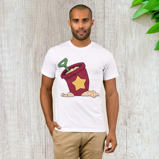Red Sand Bucket med Star och Shovel T Shirt (Skapare uppladdad)