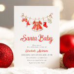 Red Santa Baby Baby Shower-inbjudan Inbjudningar<br><div class="desc">Festive Red Santa inspirerade till en kallduschinbjudan till ett barn i riken rött färg för att ange tonen för din händelse.</div>