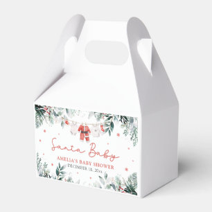 Red Santa Baby, Barnkläder Baby Shower Presentaskar