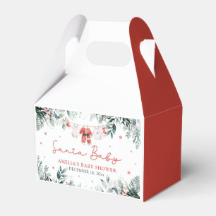 Red Santa Baby, Barnkläder Baby Shower Presentaskar