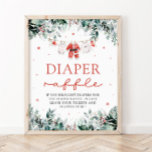 Red Santa Baby jul Baby Shower Raffle Poster<br><div class="desc">Lägg till en festlig beröring till din babydusch med vår Red Santa Baby-julklapp Baby Shower Diaper Raffle! Det här vackra raffelkortet har en charmerande röd baby-kloteform med en tomtematvrid, perfekt för att fira julhelgen. Gäster kan ta med sig en massa blöjor för att delta i kampen och vinna roligtens priser....</div>