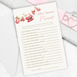 Red Santa Clothes Baby Shower Mamma Best Games