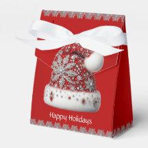 Red Santa Hat-Helgdag Gift Box