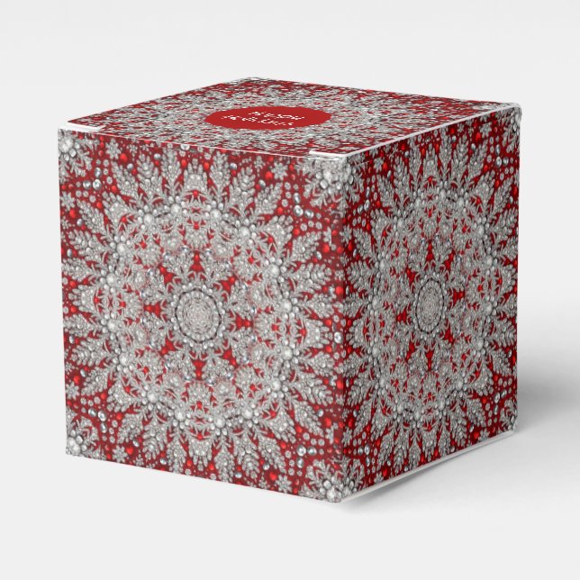 Red Santa Hat-Helgdag Gift Box Presentaskar (Framsidan Sidan)