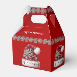 Red Santa Hat-Helgdag Gift Box Presentaskar