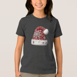 Red Santa Hat Helgdag T-Shirt