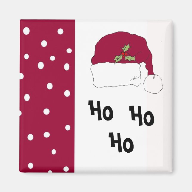 Red Santa Hat Magnet (Framsidan)