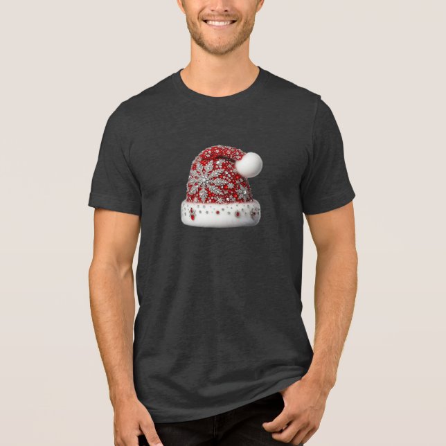 Red Santa Hat Manar-Shirt T Shirt (Framsida)