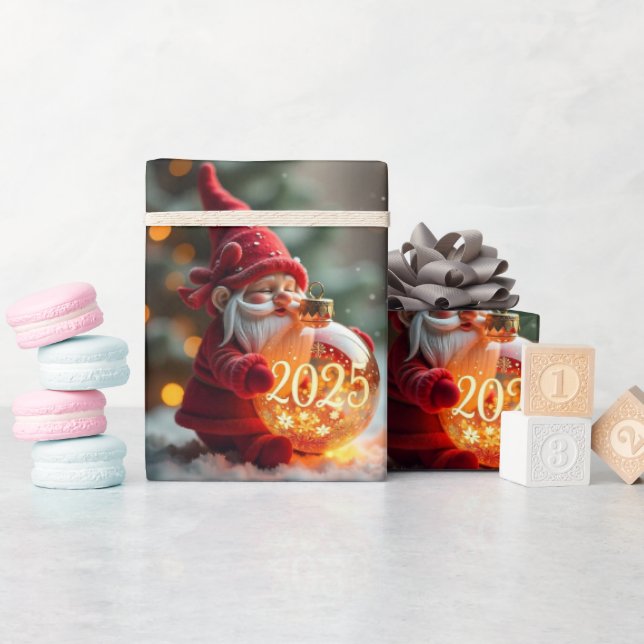 Red Santa Presentpapper (Baby Shower)