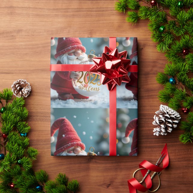 Red Santa Presentpapper (Julgåva)