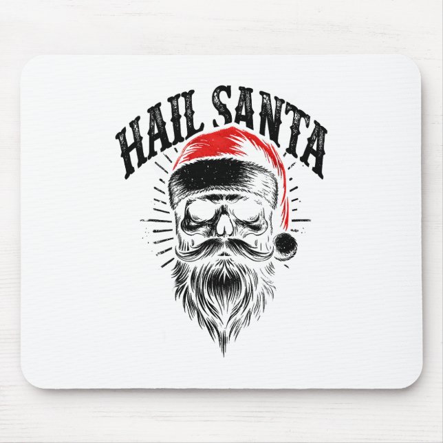 Red Santa Skull-Helgdag Musmatta (Framsidan)