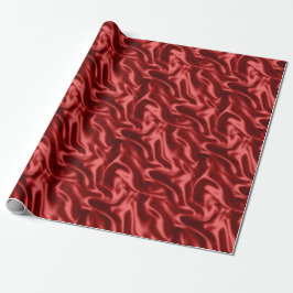Red Satin Stil Wrapping Papper Presentpapper