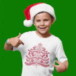 Red Scandinavian FolArt Nordic Julgran T Shirt<br><div class="desc">Är du kärlek den traditionella Scandinavian Folk Art stil julvibe? Det är ett nyktert, charmerande stil som bara ser så mysigt ut! Det här lilla Julgran är säkert att lägga till bara högernas beröring till helgdag. Är du kärlek den traditionella Scandinavian Folk Art stil julvibe? Det är ett nyktert, charmerande...</div>