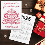 Red Scandinavian Folk Art Julgran Calendar Julkort<br><div class="desc">Är du kärlek den traditionella Scandinavian Folk Art stil julvibe? Det är ett nyktert, charmerande stil som bara ser så mysigt ut! Det här lilla Julgran är säkert att lägga till bara högernas beröring till helgdag. Bygg upp julhelgens tidlösa charm med en härlig kombination av tradition och natur. Denna invecklade...</div>