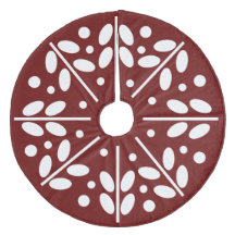 Red Scandinavian Folk Art Julgran Skirt