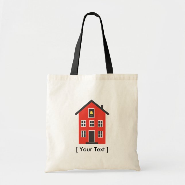 Red School House Bag Tygkasse (Framsidan)
