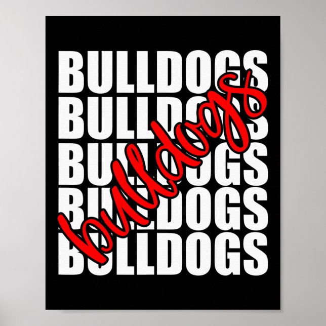 Red School Sportfantast Team Spirit Poster (Framsidan)