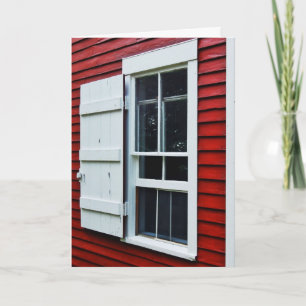 Red Schoolhouse-hälsningskort Helgkort