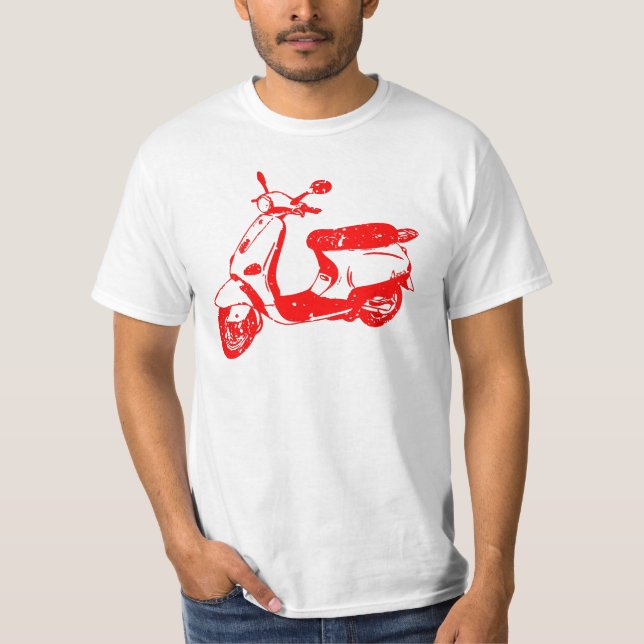 Red Scooter Tee Shirt (Framsida)