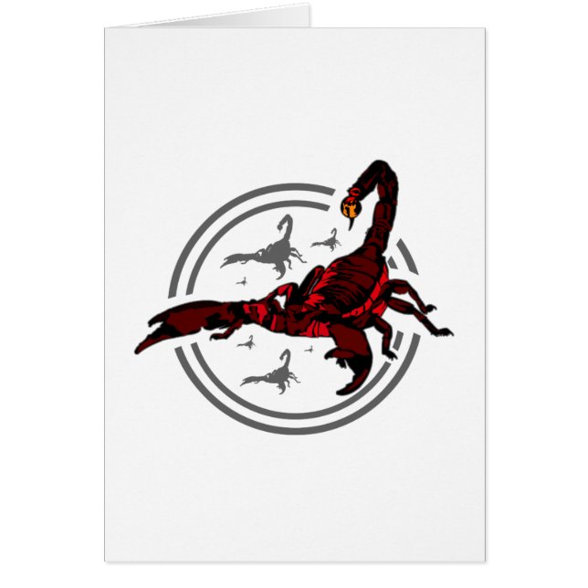 Red Scorpion Hälsningskort (Framsidan)