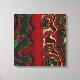 Red Scramble Canvastryck