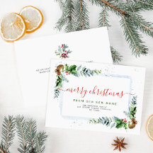 Red script God jul flytta-meddelande